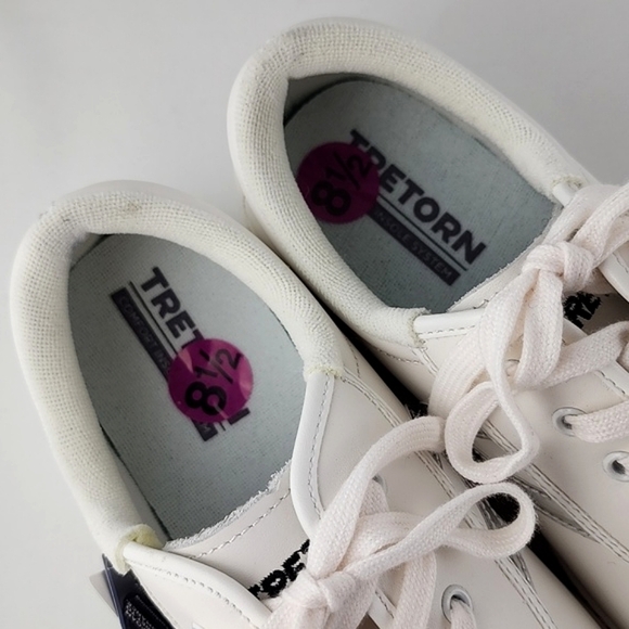 NWT Tretorn Women's Nylite Plus White Vintage Style Leather Lace-up Sneaker 8.5M - Picture 11 of 16